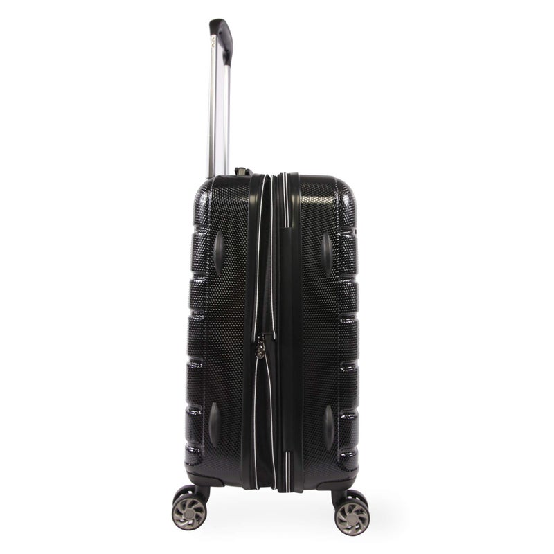 ORIGINAL PENGUIN Crimson 21" Hardside Carry-on Spinner Luggage, Telescoping Handles, Black, One Size - Image 5